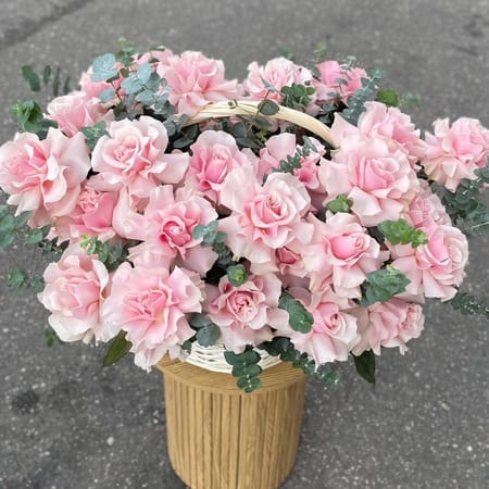 Корзина "Розовый рай"