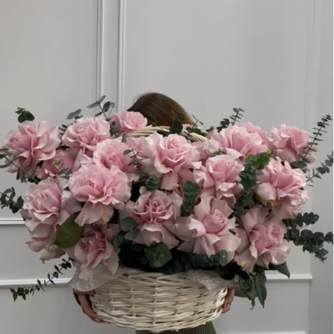 Корзина "Розовый рай"