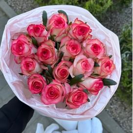 Букет роз "Дыхание" 15 роз