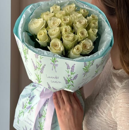 Букет с розами "Гламур" 21 роза