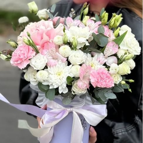 Коробка с цветами "Фонтан"