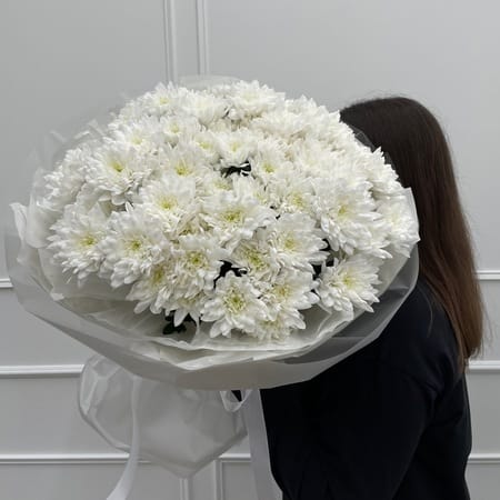 Букет хризантем "Лови мгновенье" (15шт)