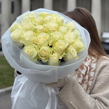 Букет роз "Альбина", Эквадор 25 роз