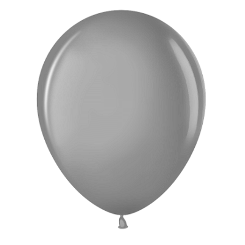 Латексный шар с гелием "Серый" (12''/30 см)