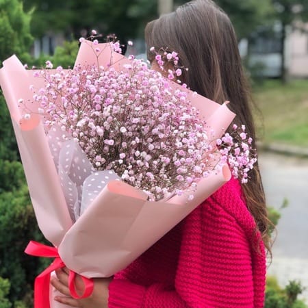 букет гипсофил
