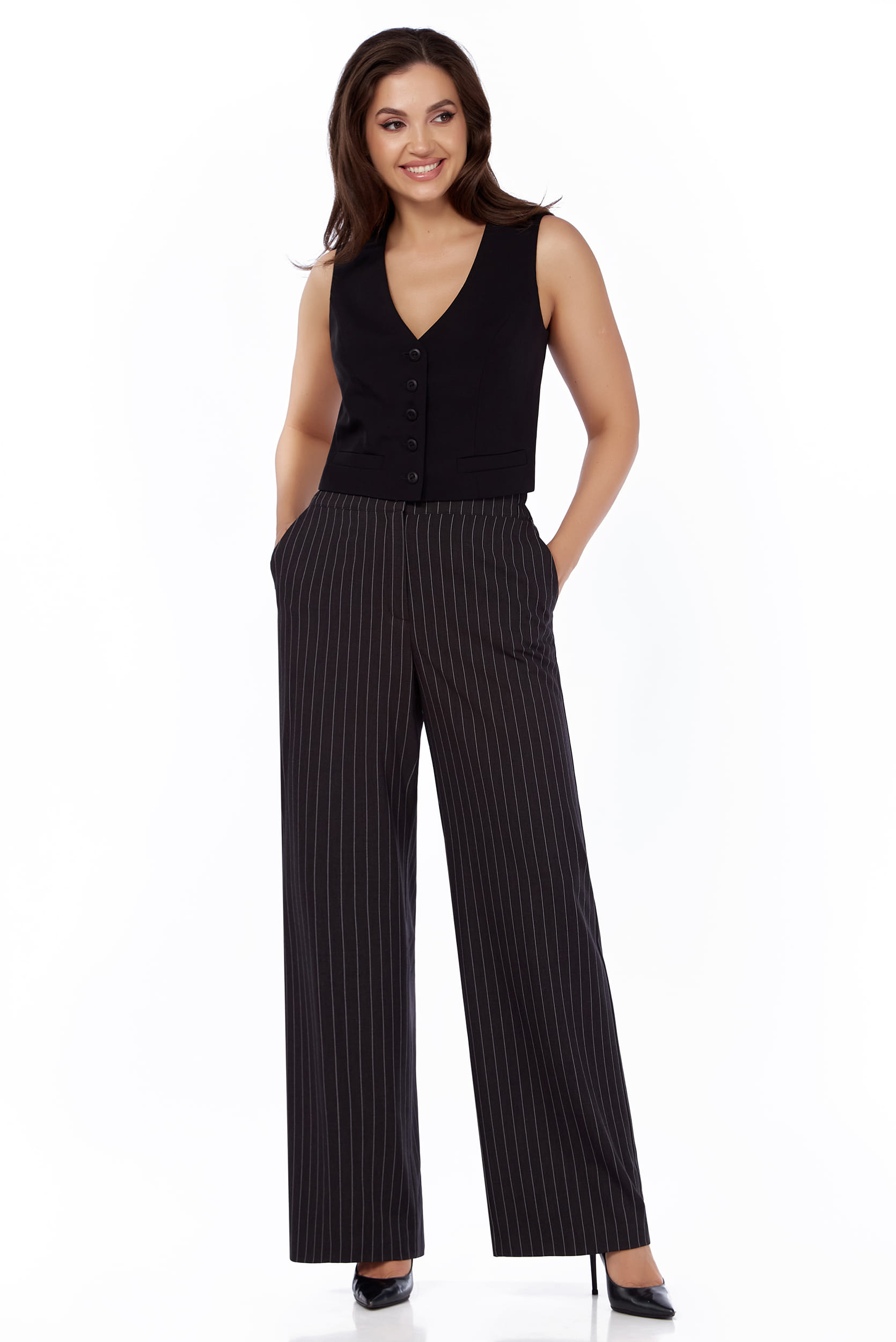 Костюм двойка LaKona 11635 графит в полоску