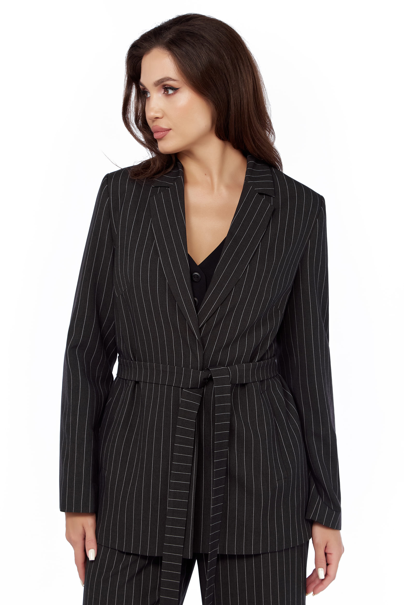 Костюм двойка LaKona 11635 графит в полоску