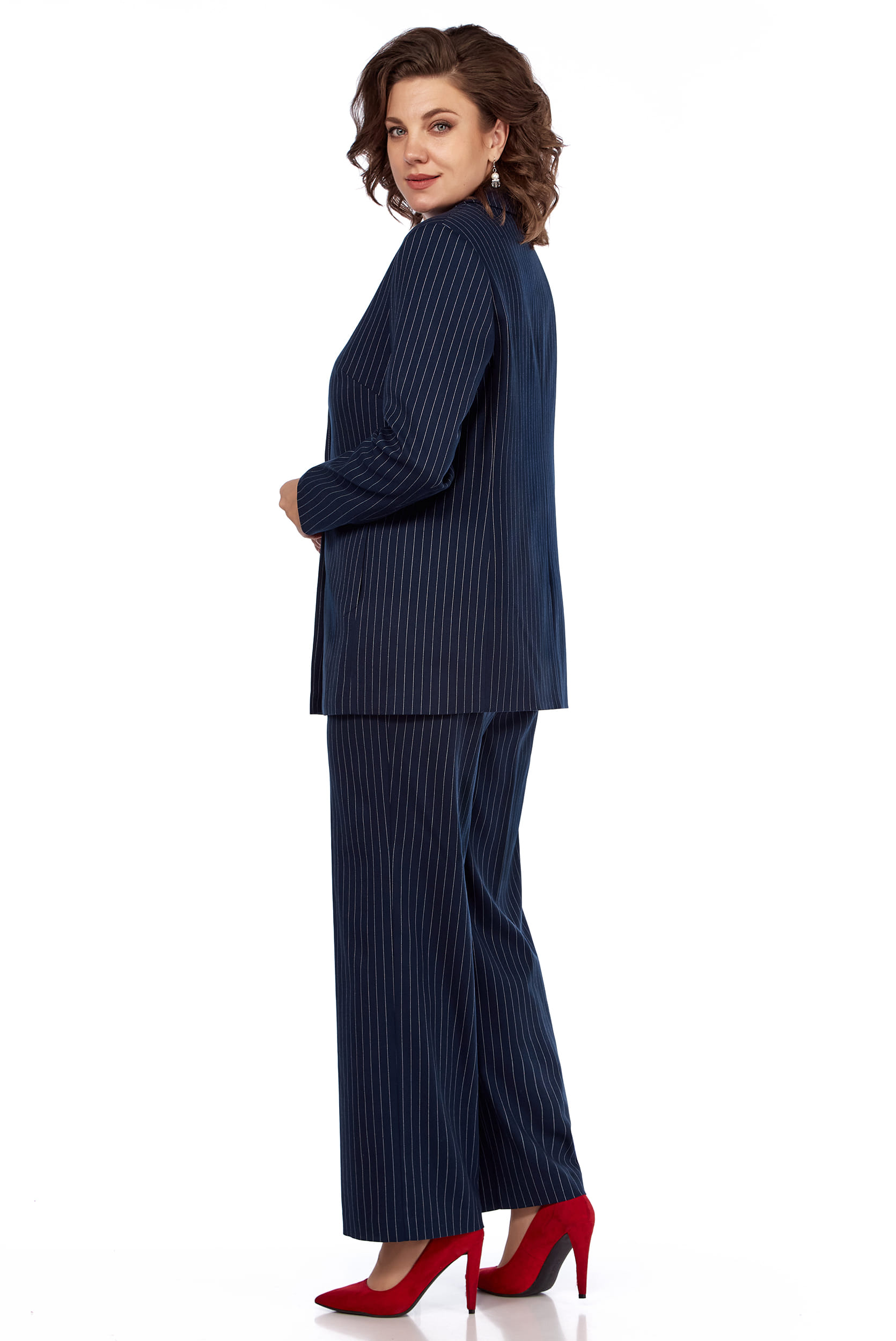 Костюм двойка LaKona 11635 синий в полоску
