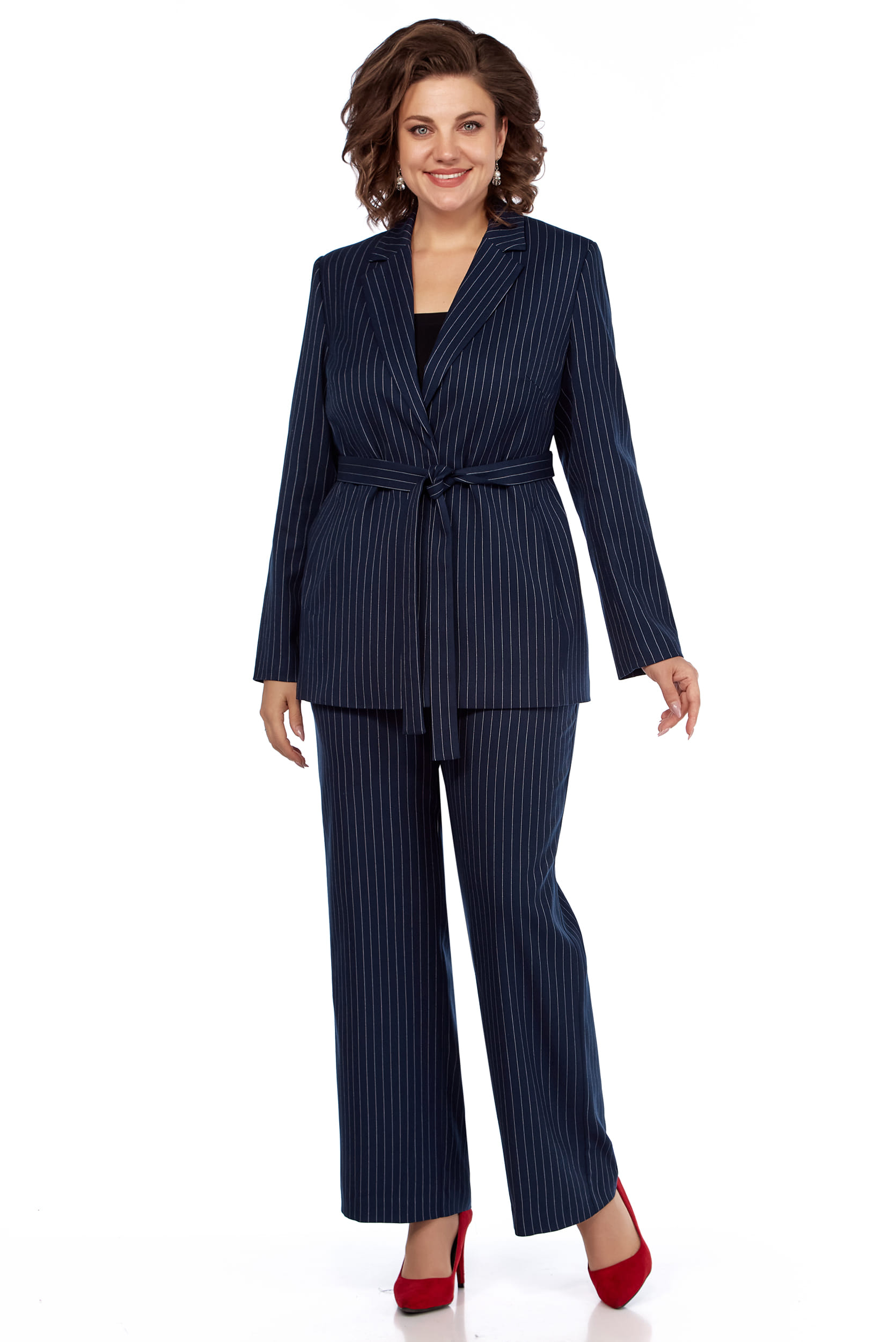 Костюм двойка LaKona 11635 синий в полоску