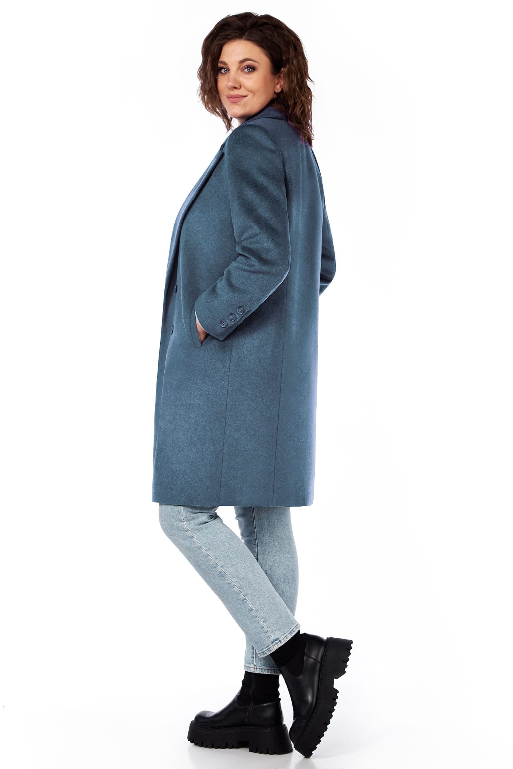 Пальто LaKona 11572 серо-голубой