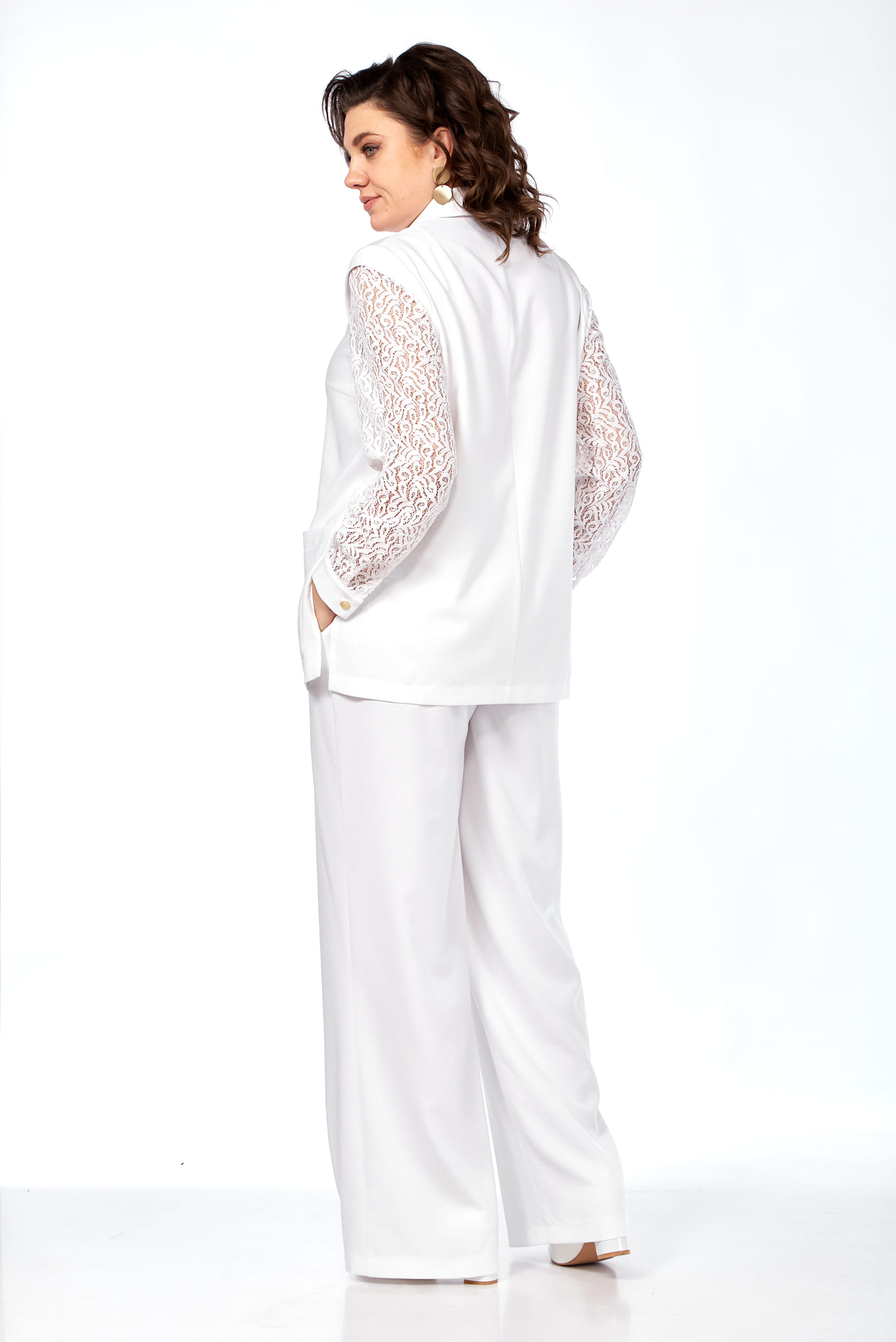 Костюм двойка LaKona 11586 молочный