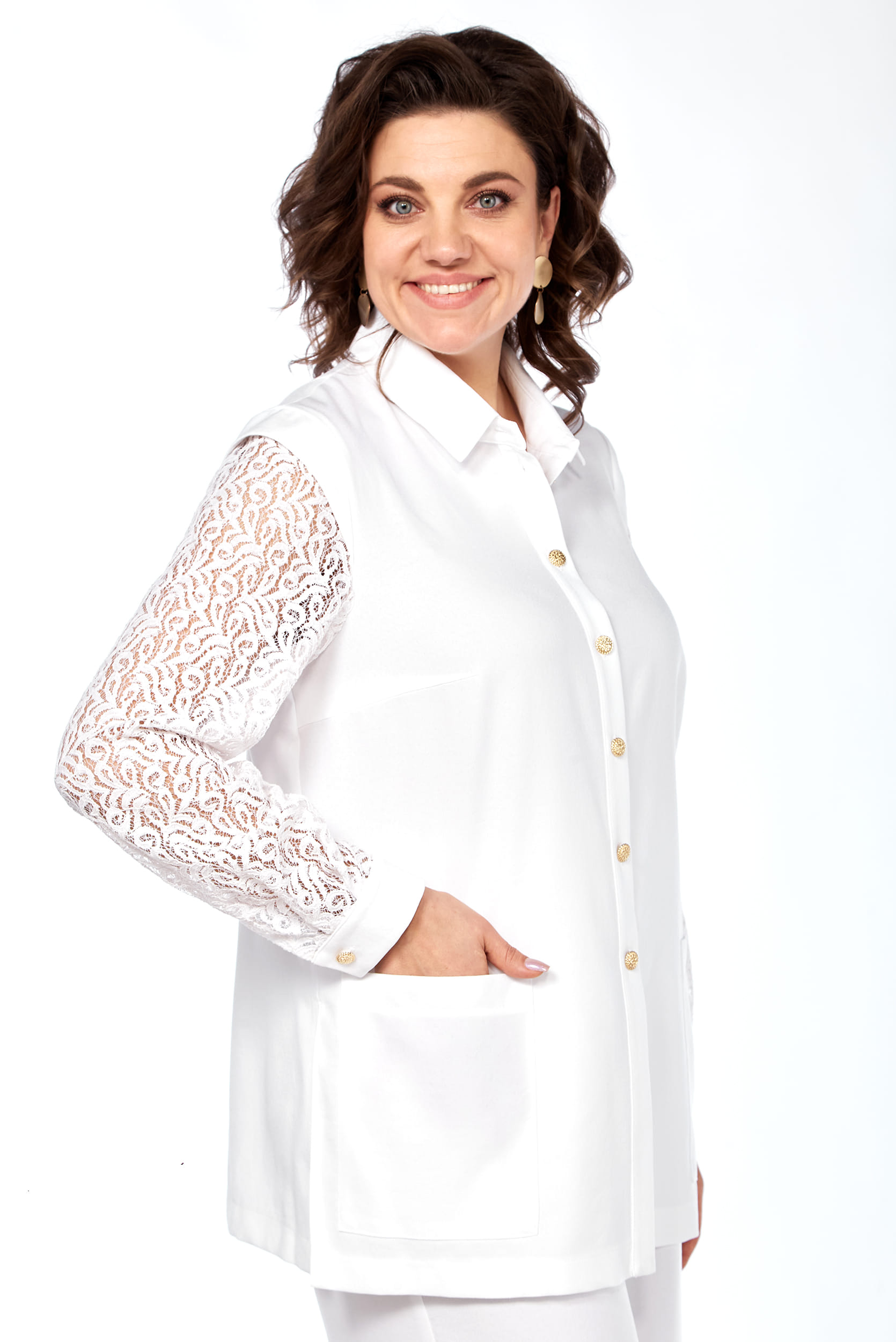 Костюм двойка LaKona 11586 молочный