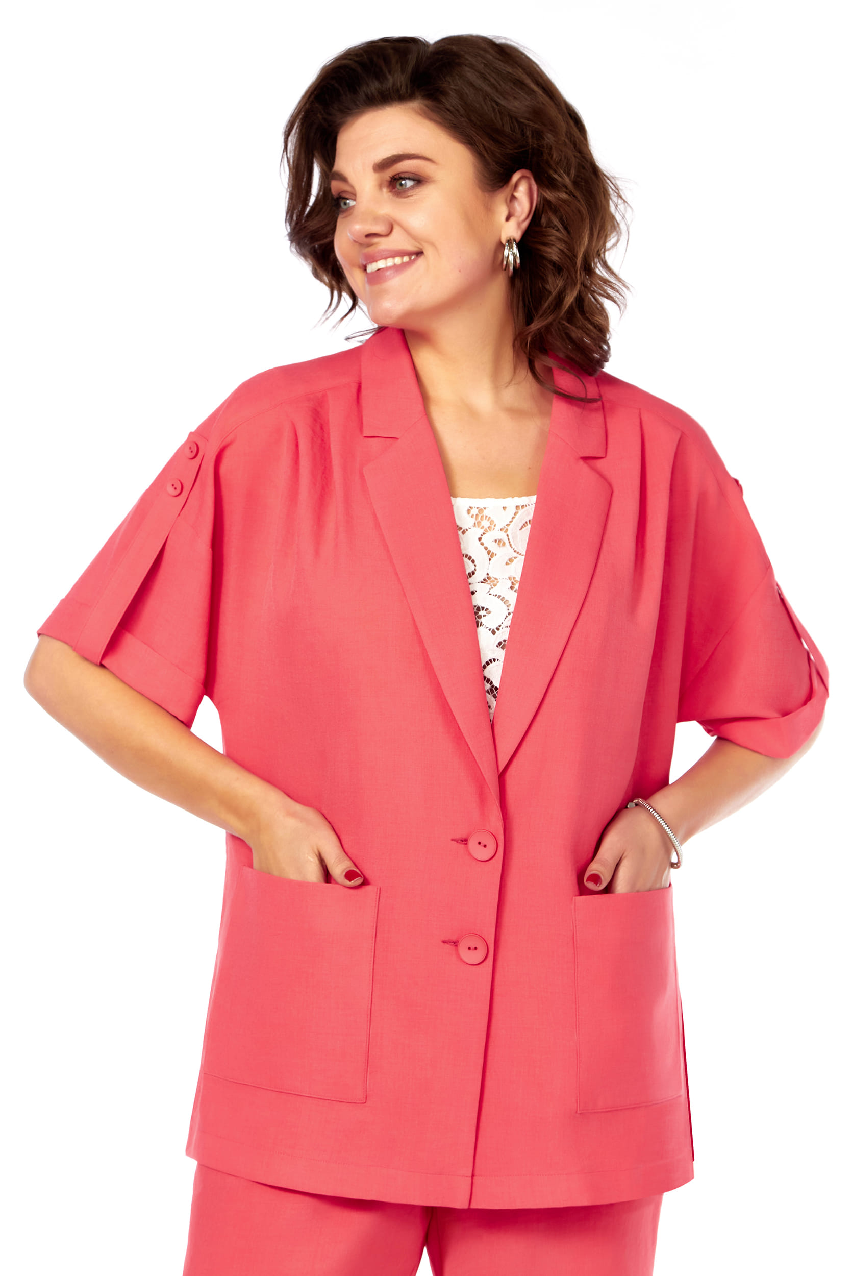Костюм двойка LaKona 11740 коралл