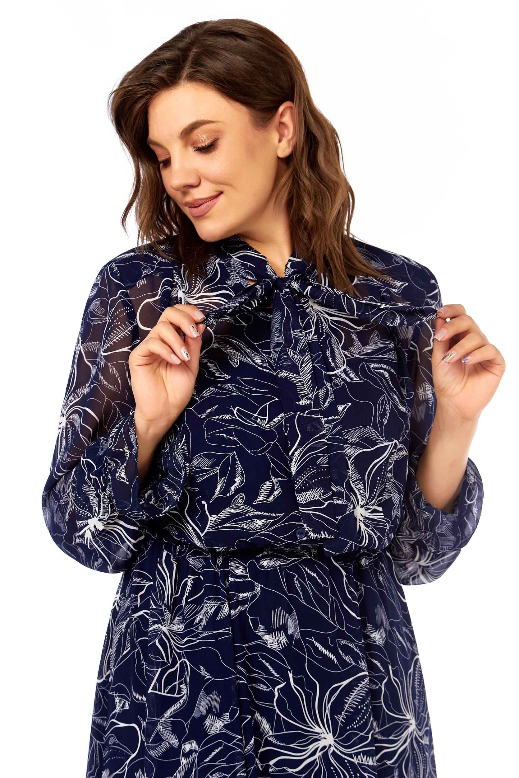 Костюм двойка LaKona 11811 молочный с синим