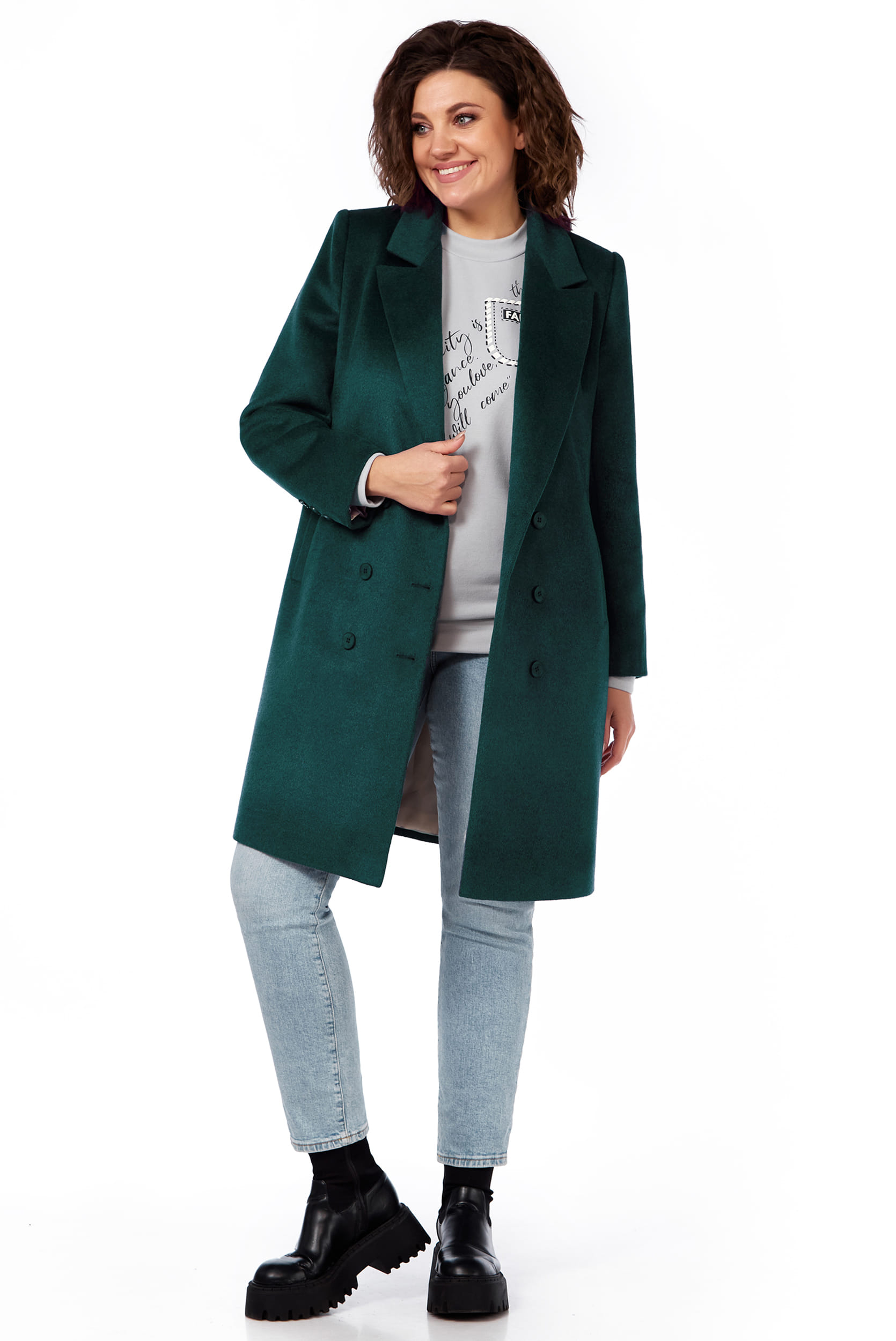 Пальто LaKona 11572 Изумруд