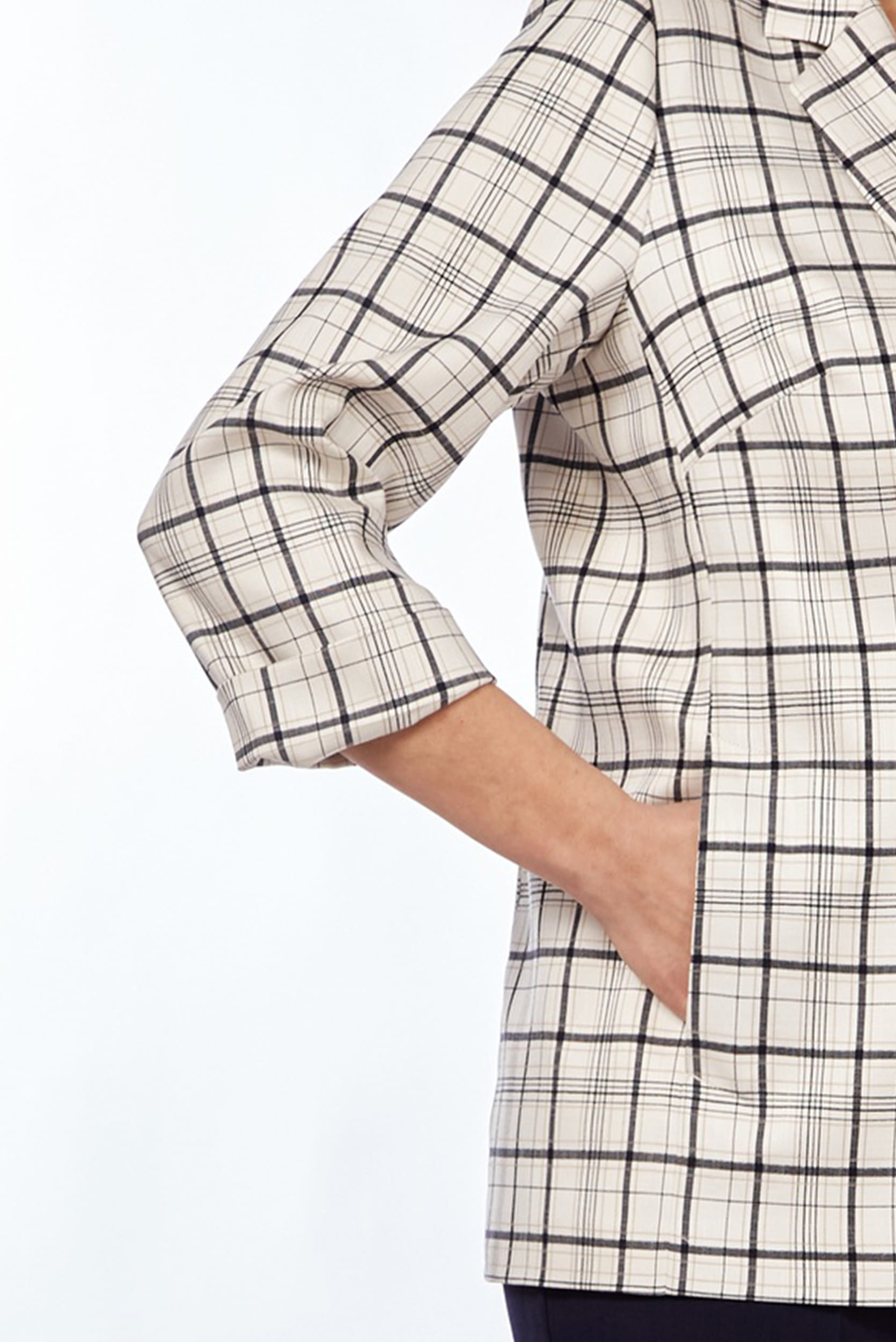 Жакет LaKona 11429 Белый В Клетку