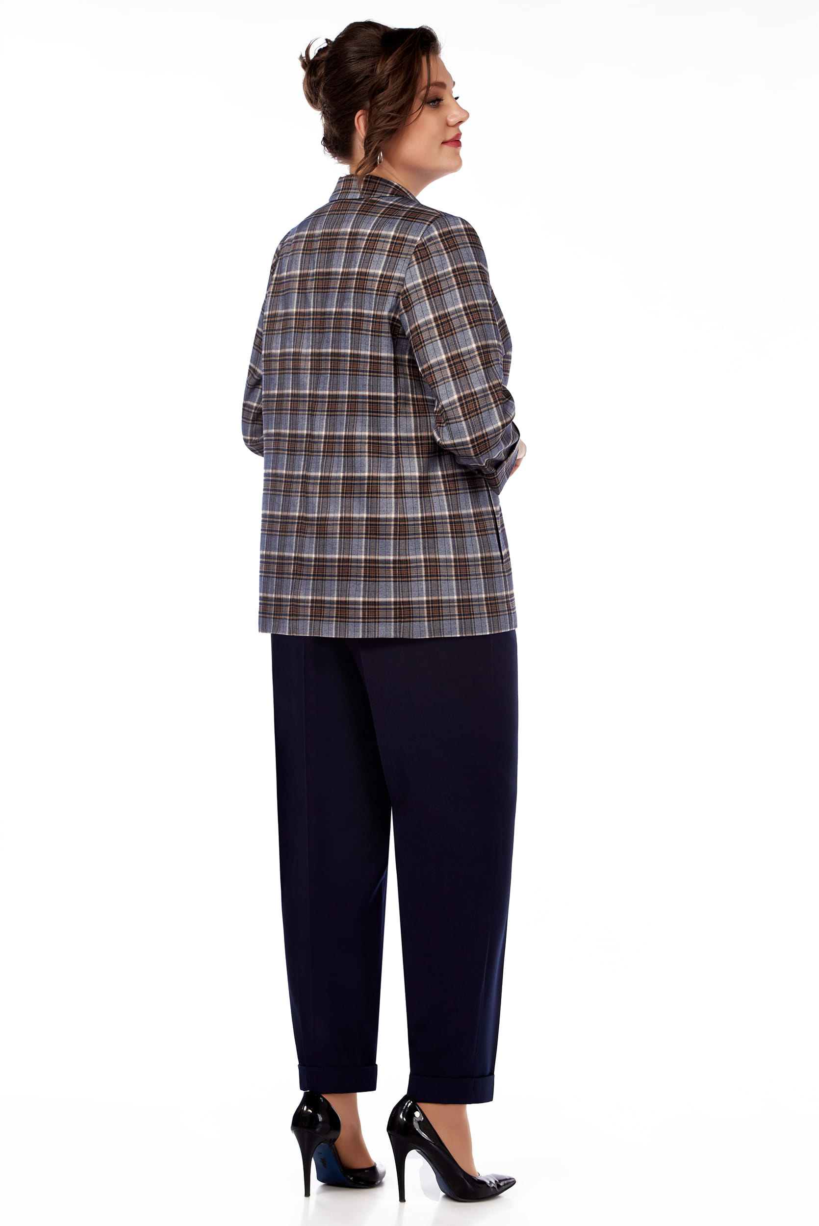 Жакет LaKona 11429 Синий В Клетку