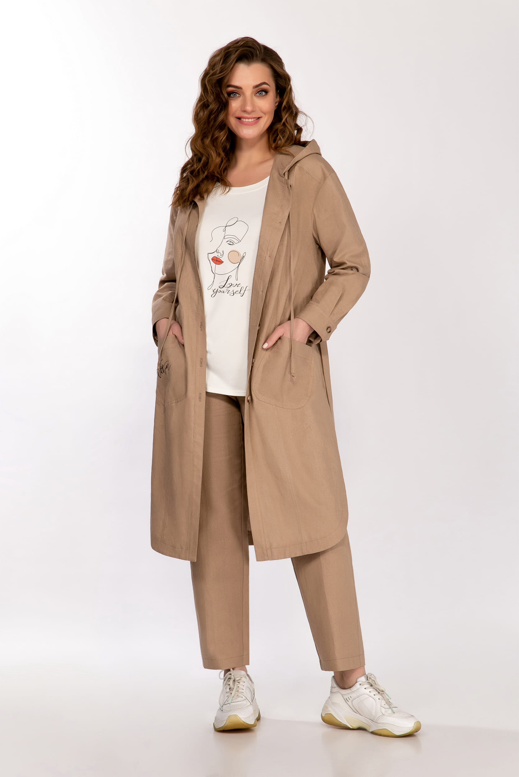 Костюм двойка LaKona 11436 Песочный