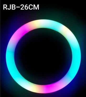 Кольцевая светодиодная лампа RGB LED MJ 26 на настольной треноге