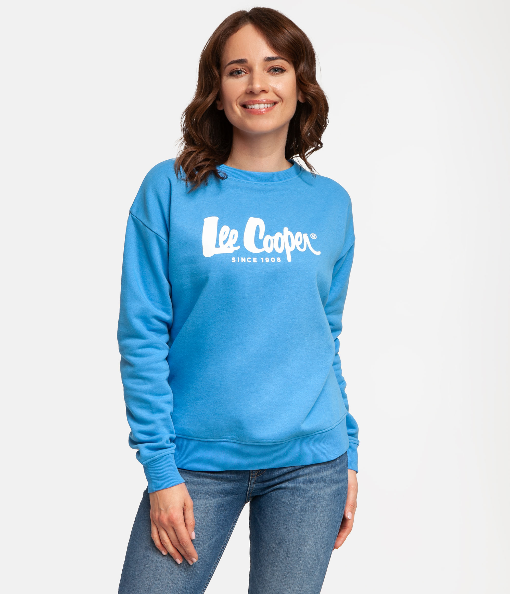Толстовка с логотипом Lee Cooper OLIVIA 9080 AZURE BLUE