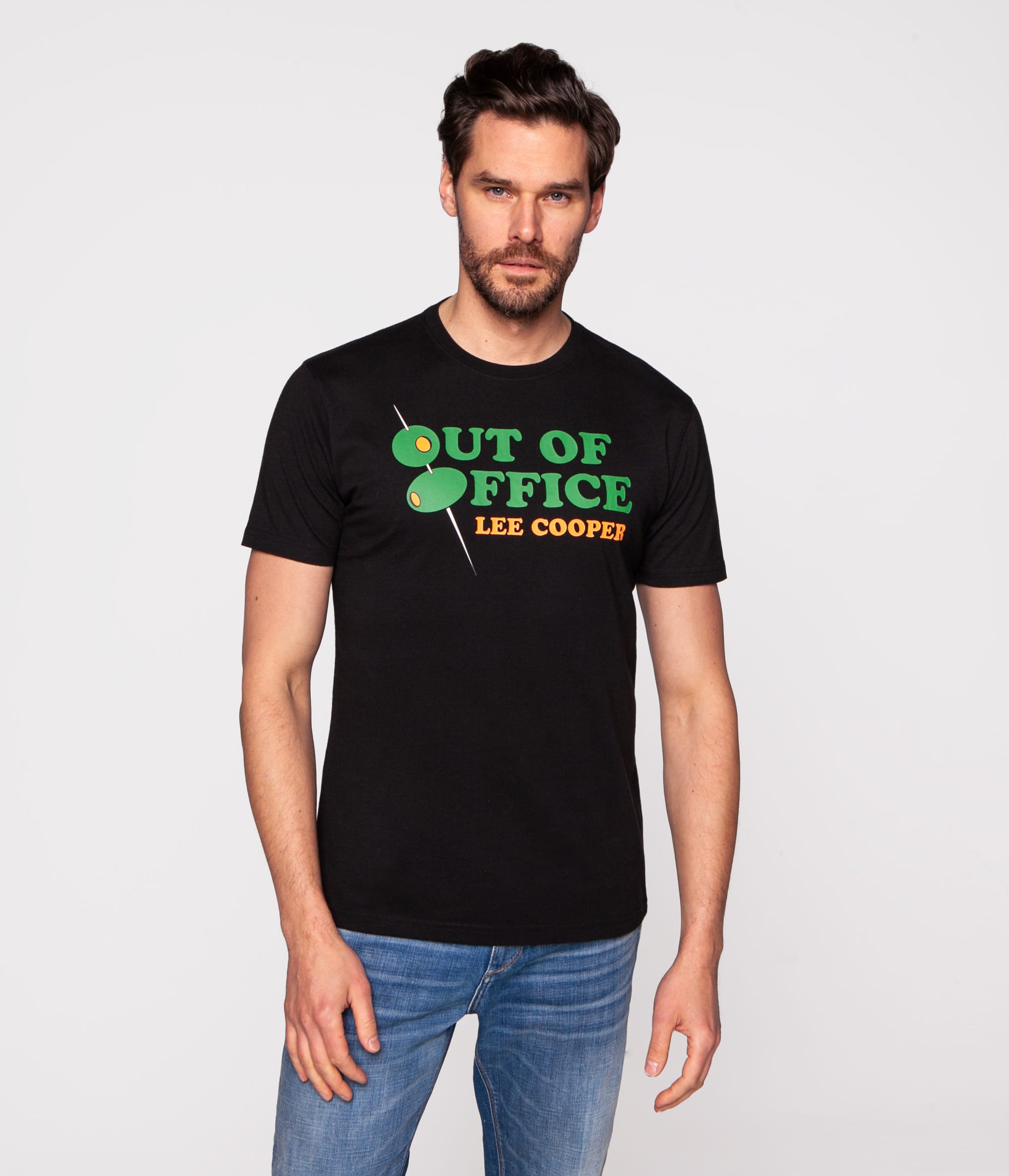 Майка Slim с принтом Lee Cooper OFFICE 2020