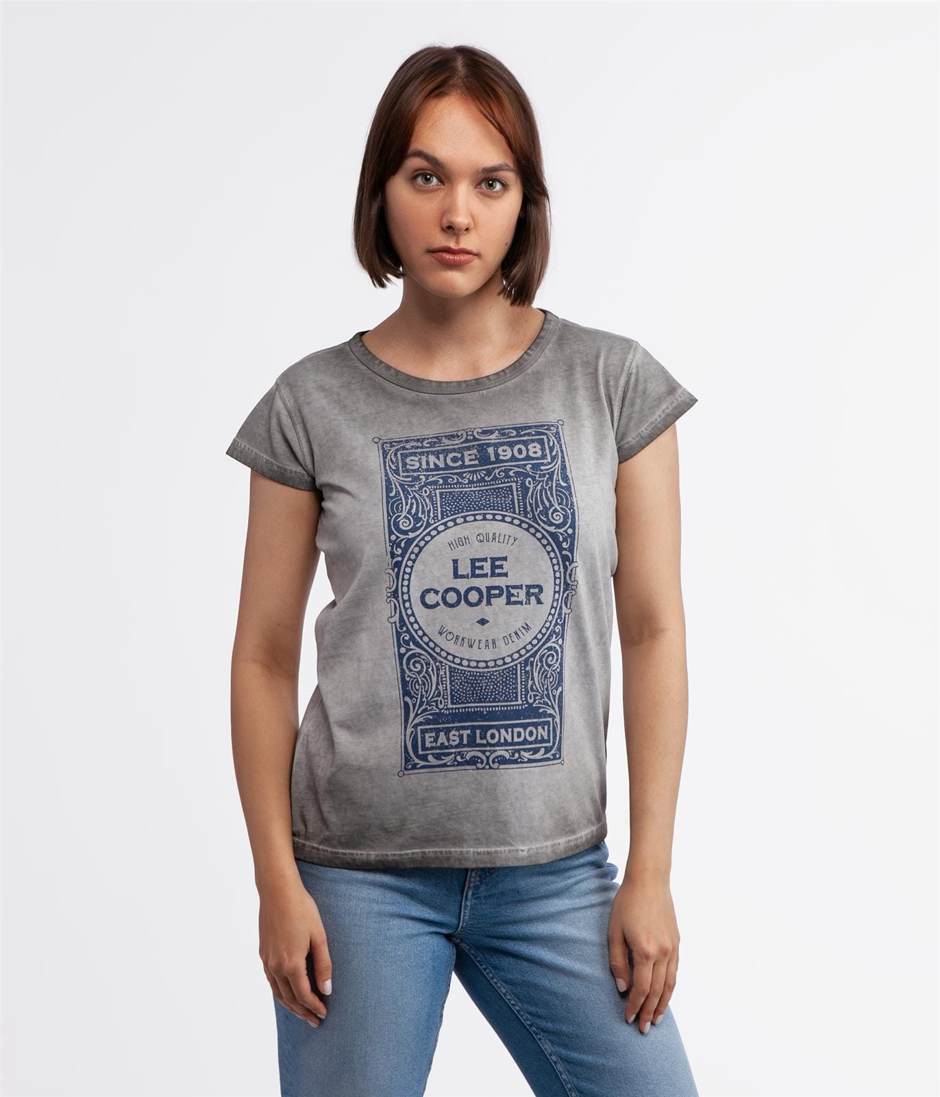 Майка с принтом Lee Cooper VINTAGE2 6060 GREY