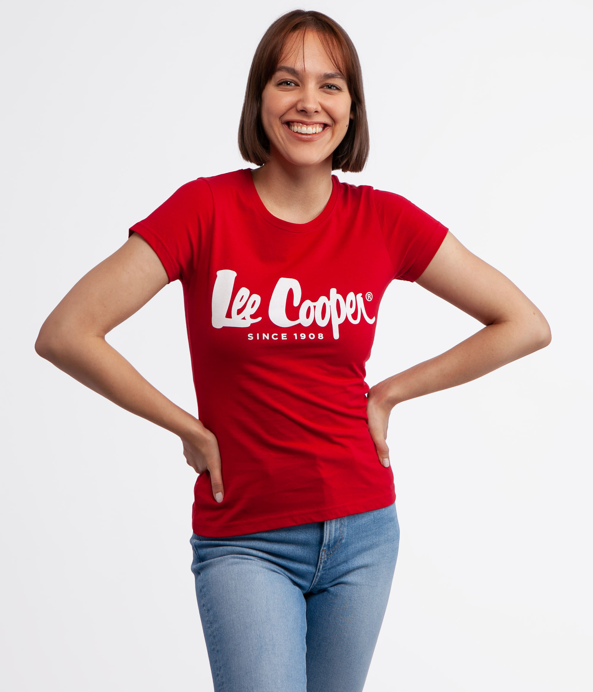 Футболка с логотипом Lee Cooper LOGAN3 3020 RED