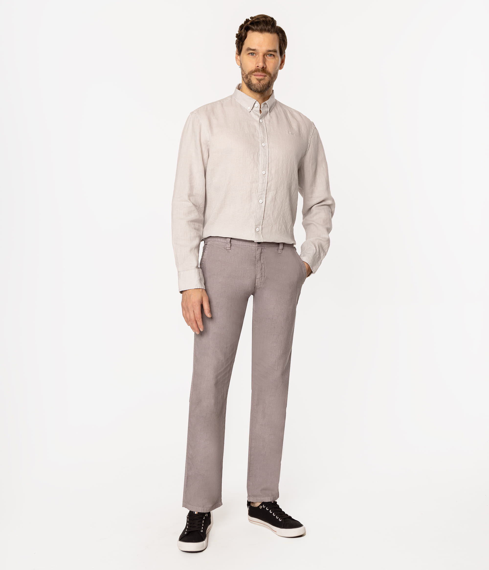 Брюки неджинсовые лён хлопок Lee Cooper GALATA 3600