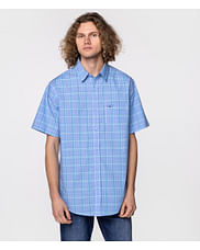 Рубашка Regular в клетку Lee Cooper WILL2 9106 BLUE