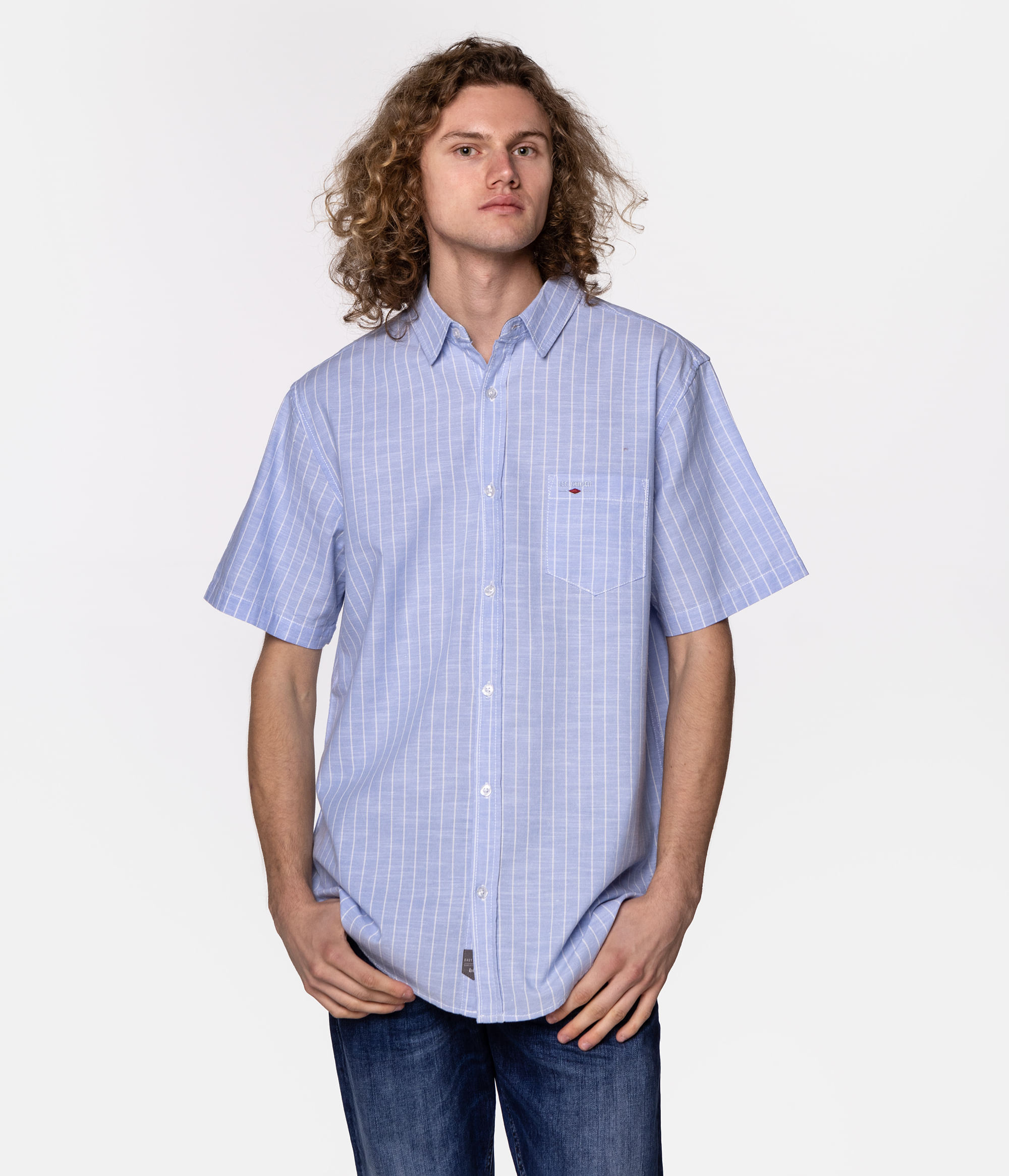 Рубашка Regular в полоску Lee Cooper WILL2 BLUE