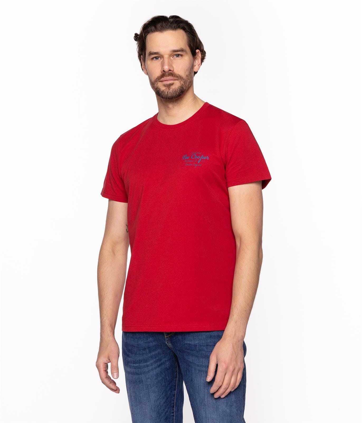 Футболка с принтом Lee Cooper BRAND10 2410 RED
