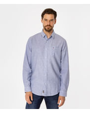 Рубашка лён хлопок Regular Lee Cooper WILL 9315 BLUE Рубашка лён хлопок Regular Lee Cooper WILL 9315 BLUE