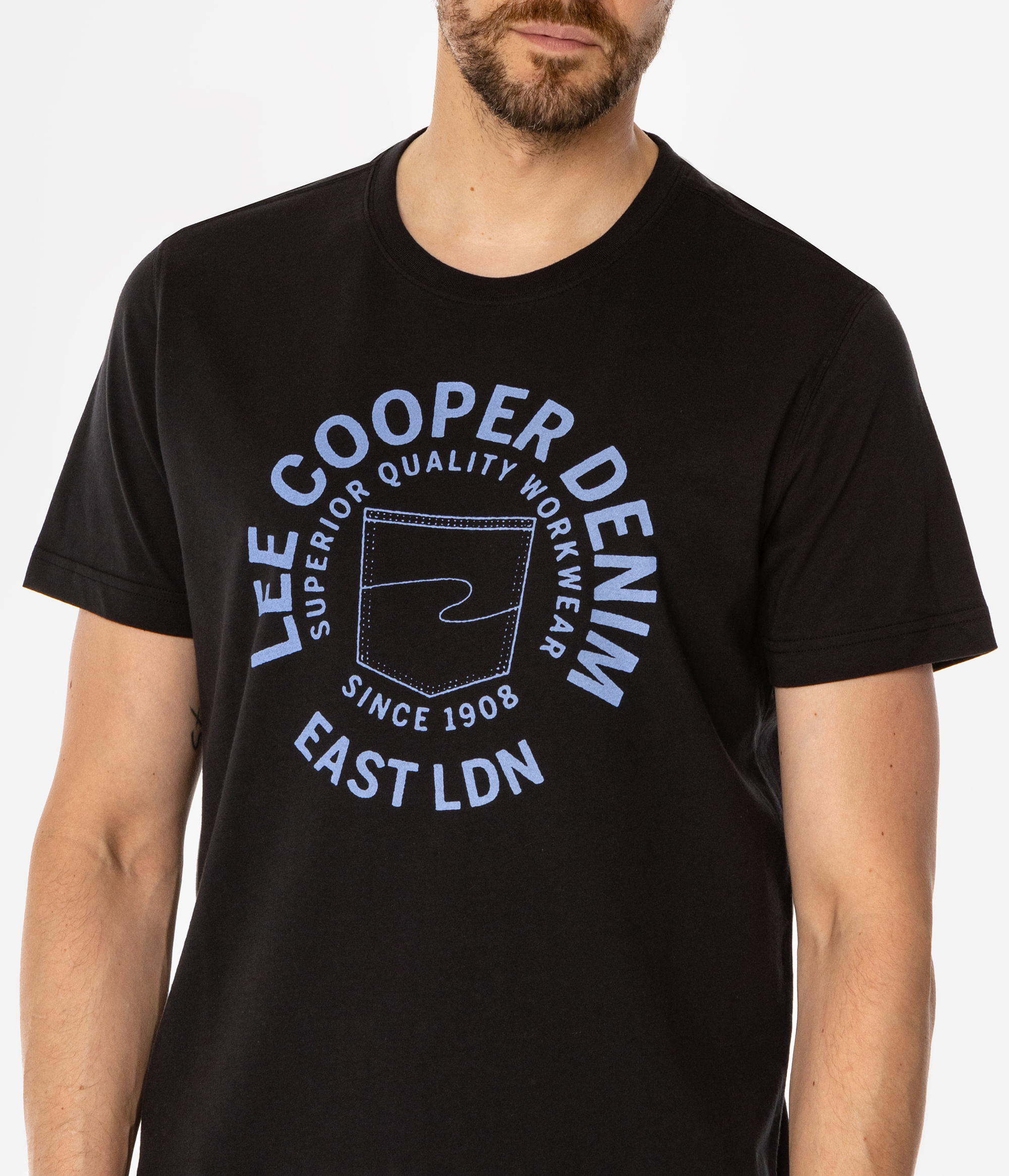 Футболка с принтом Lee Cooper SUPERIOR 1016 CAVIAR