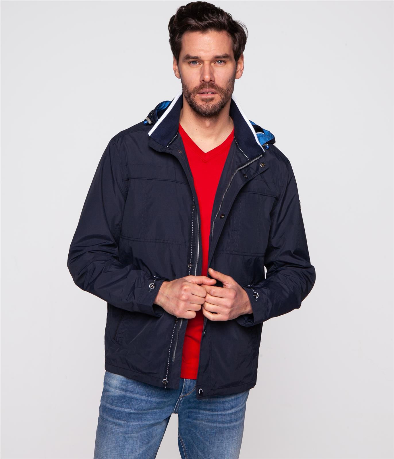 Ветровка с капюшоном Lee Cooper VIDEL 6181 NAVY