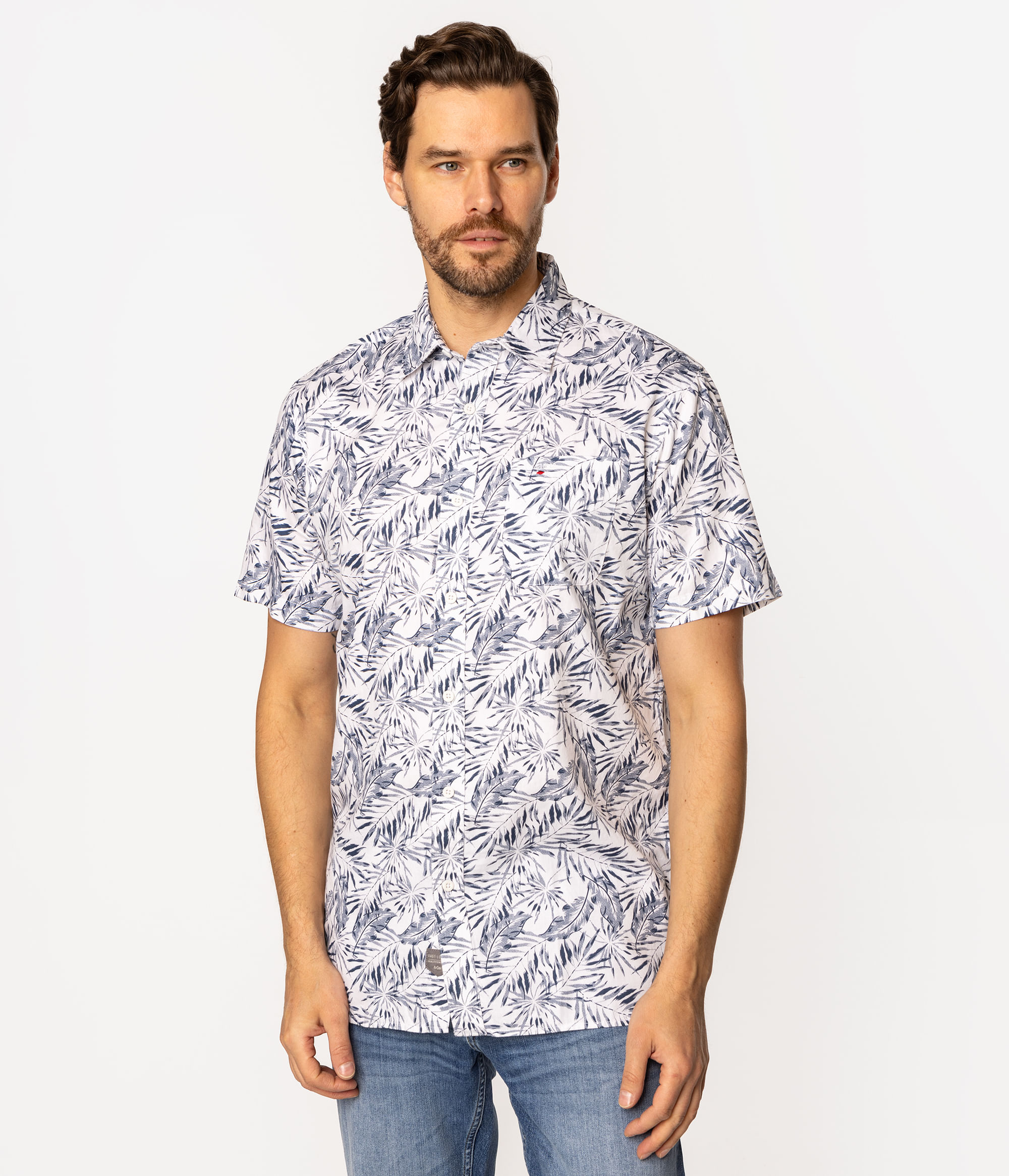 Рубашка Regular короткий рукав Lee Cooper HAWAII2 ML56 WHITE