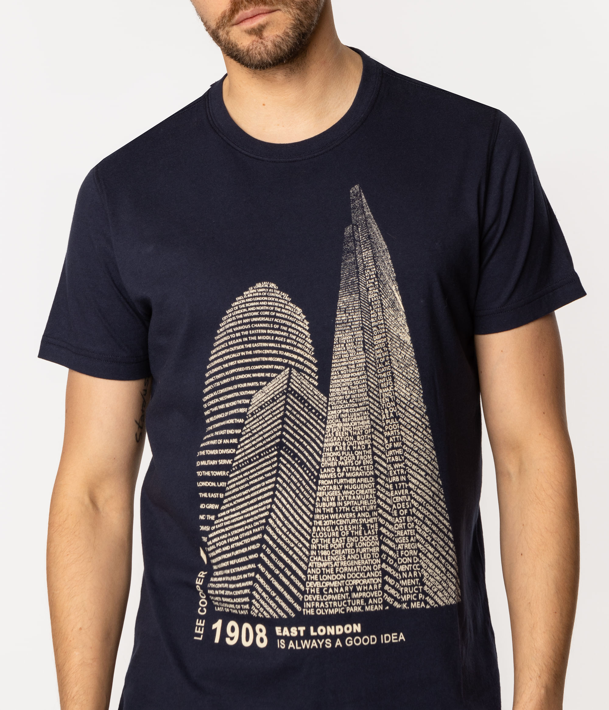 Футболка с принтом Lee Cooper LONDON7 1160 NAVY BLAZER