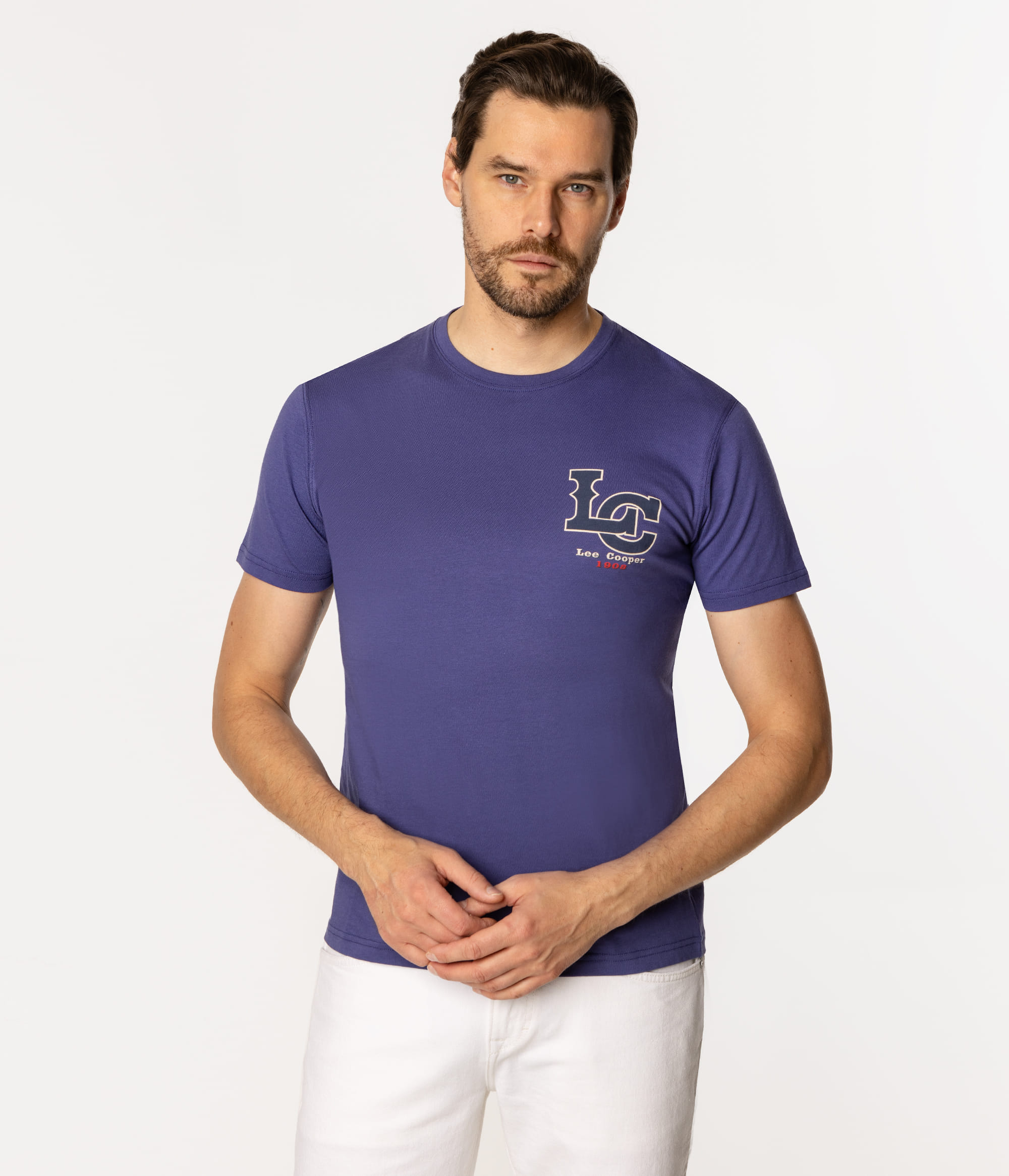 Майка Slim с принтом Lee Cooper LETTERS 1145 VINTAGE INDIGO