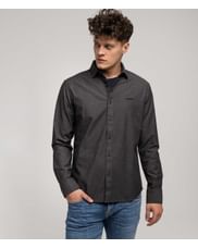 Рубашка Slim Lee Cooper LIAM DOBBY GREY Рубашка Slim Lee Cooper LIAM DOBBY GREY