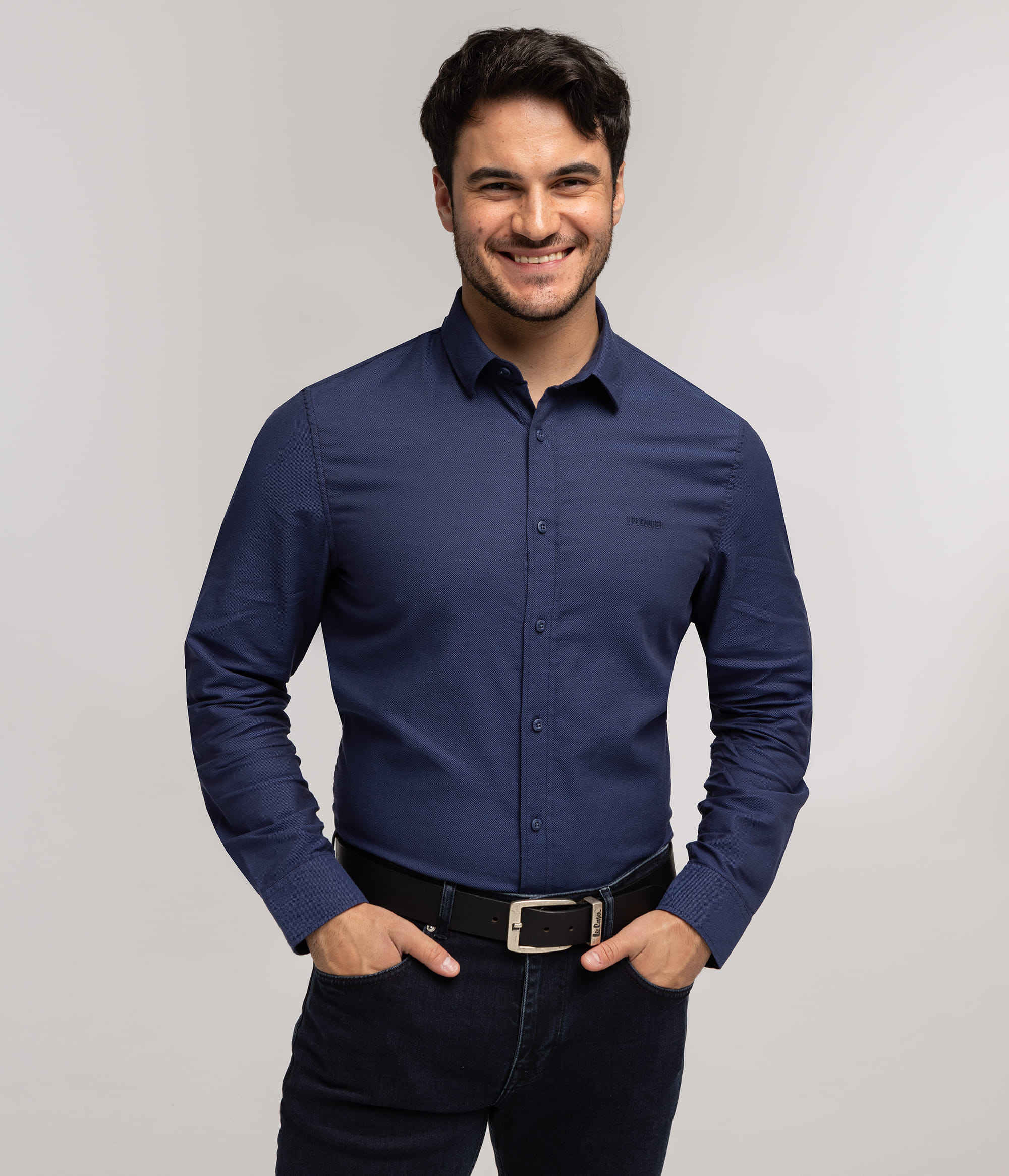 Рубашка Regular Lee Cooper VAN DOBBY NAVY