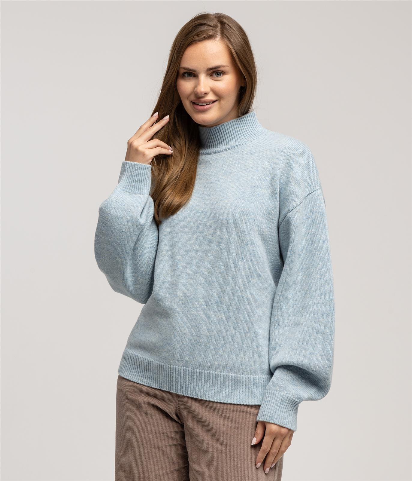 Свитер из овечьей шерсти Lee Cooper AIDA 8020 BLUE