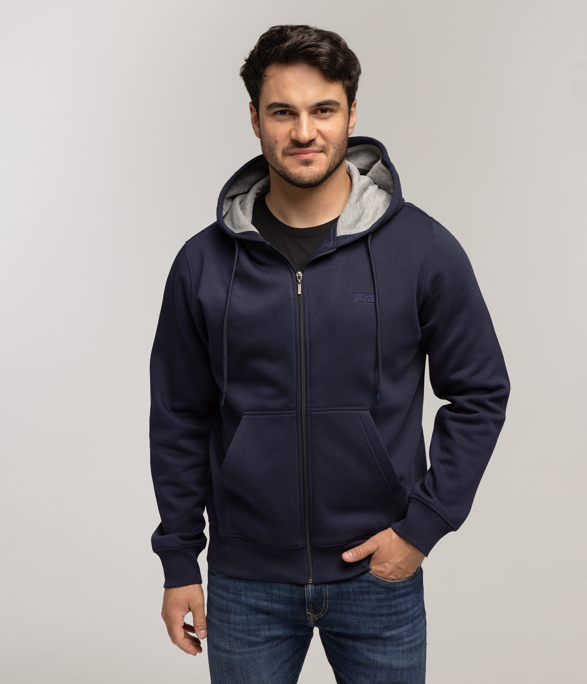 Толстовка на молнии Lee Cooper HEFF 5153 DRESS BLUE