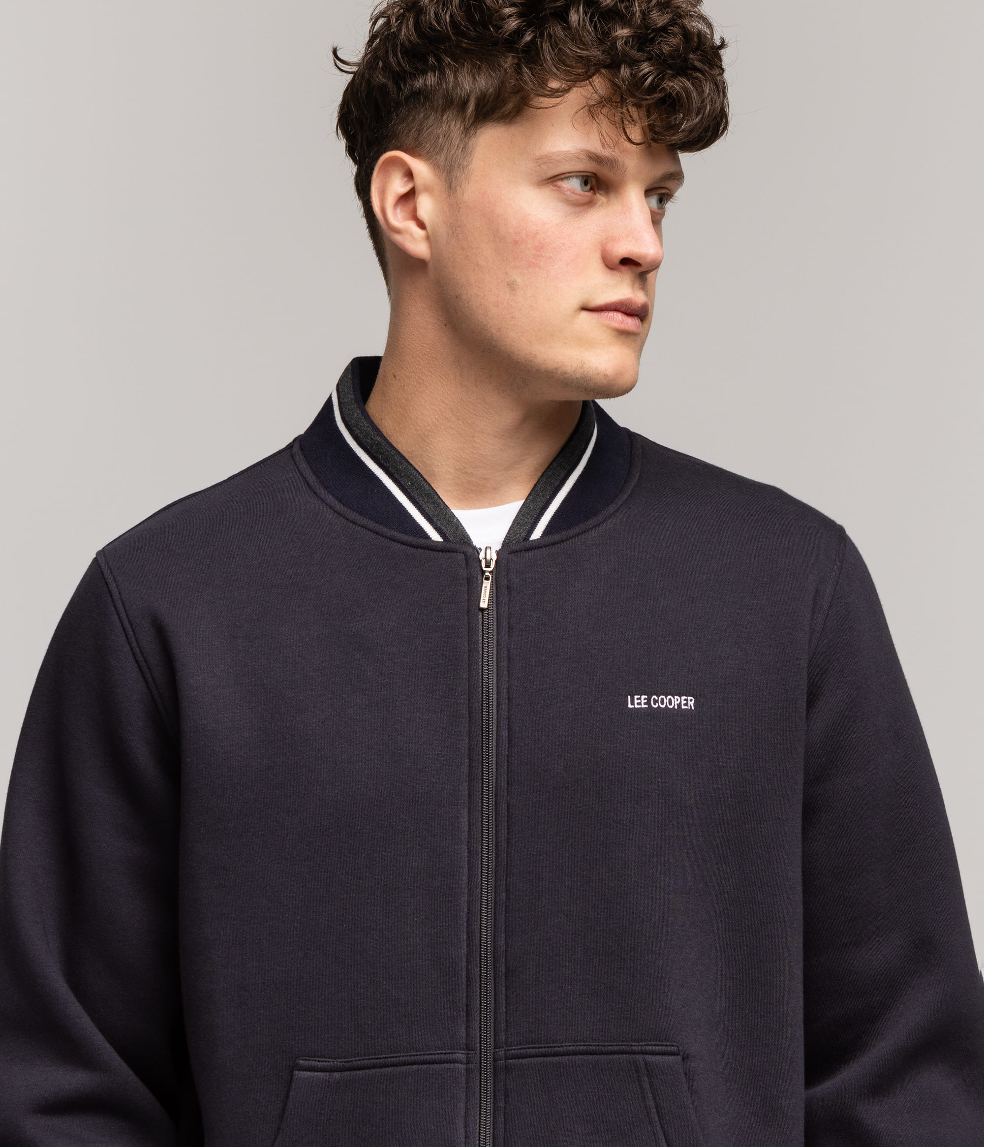 Толстовка на молнии Lee Cooper HILL 5161 DARK NAVY