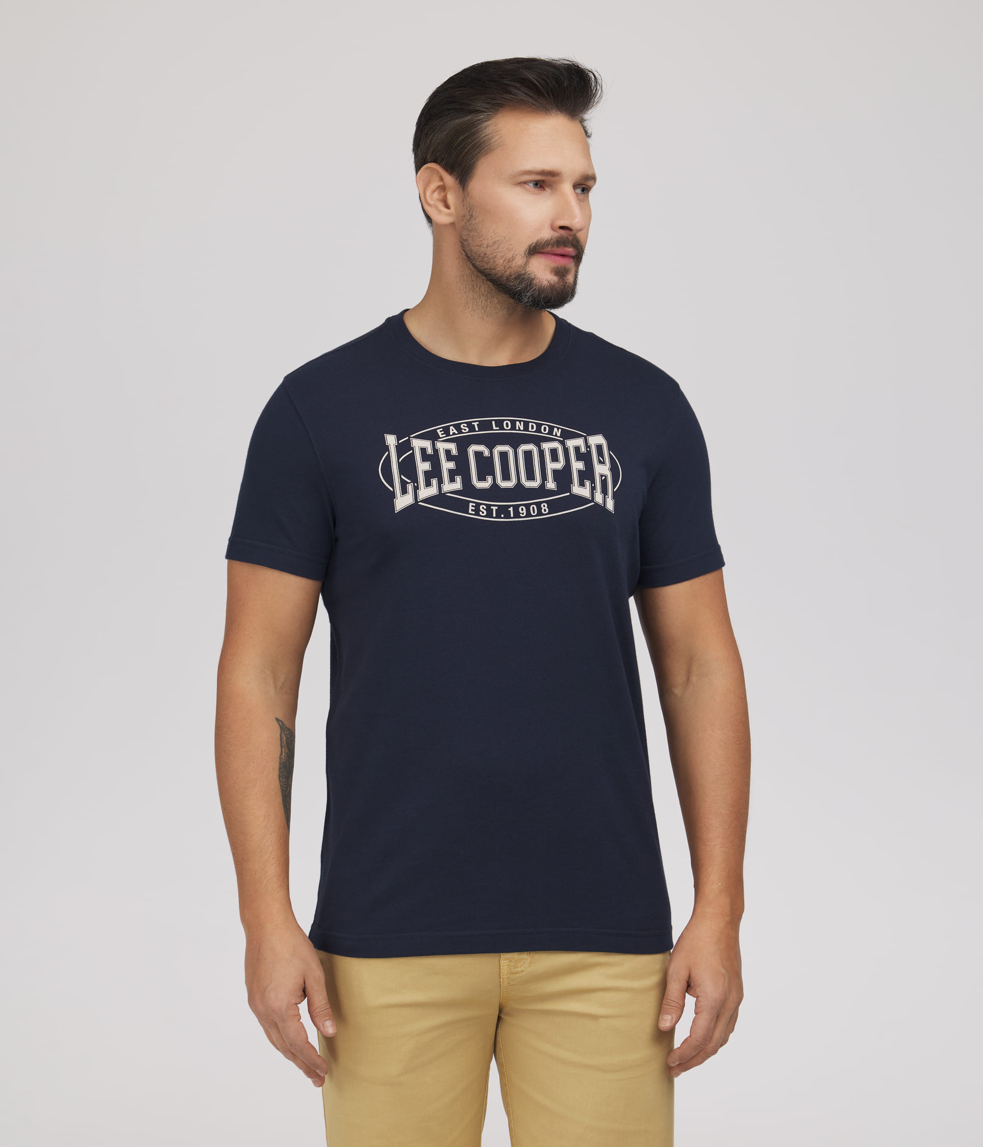 Мужская футболка Lee Cooper BRAND7 1080 NAVY BLAZER
