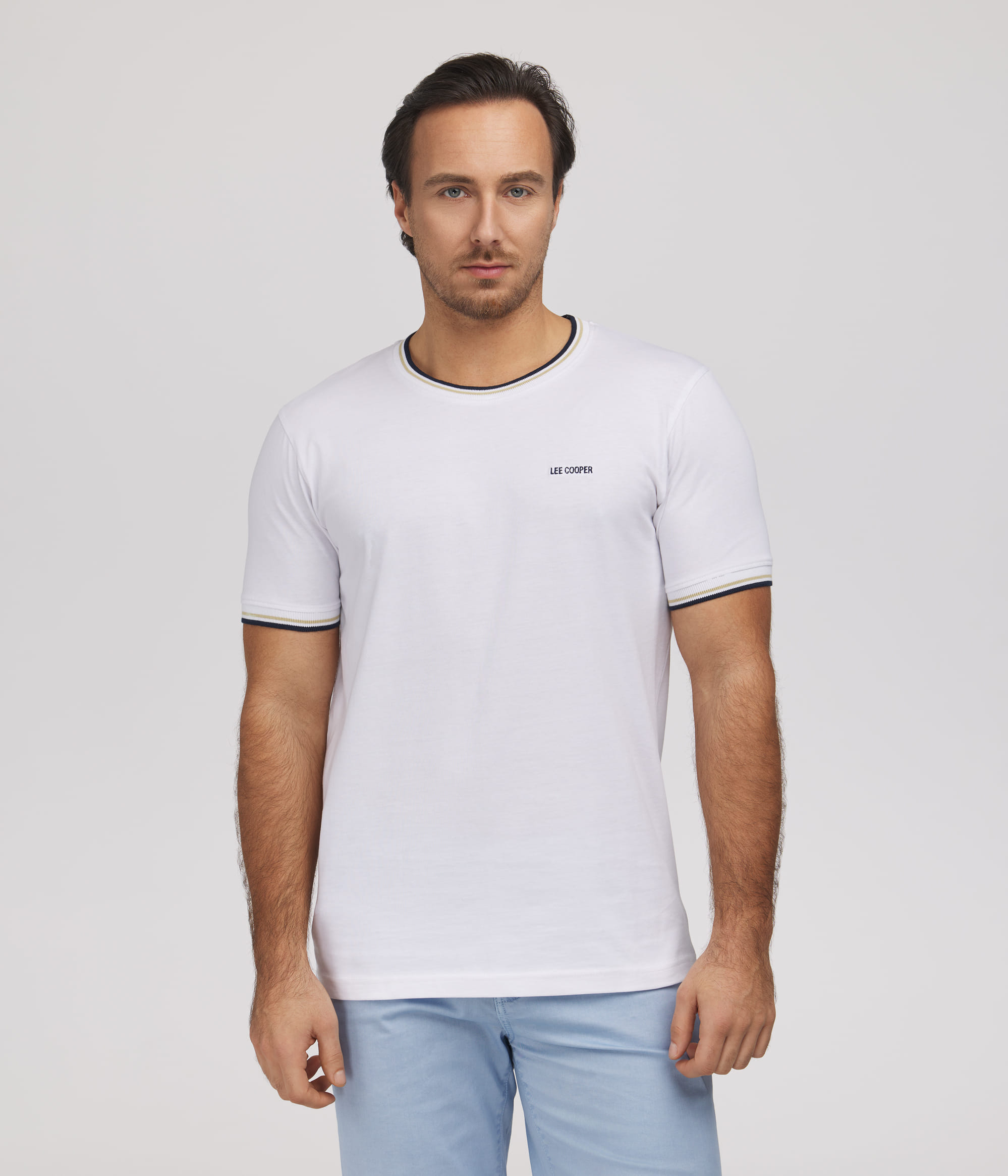 Футболка мужская Lee Cooper OLI 6071 WHITE