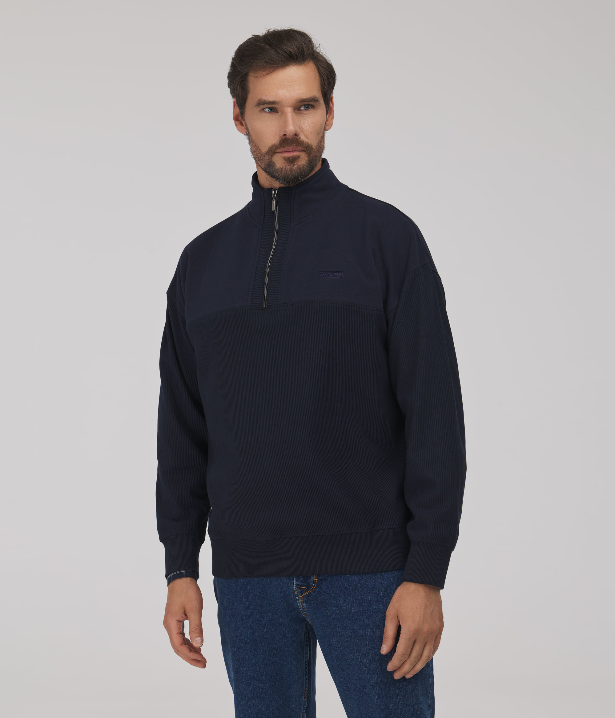Мужская толстовка Lee Cooper NATHAN 6243 NAVY BLAZER