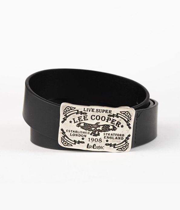 Ремень кожаный Lee Cooper LCJ 92 BLACK