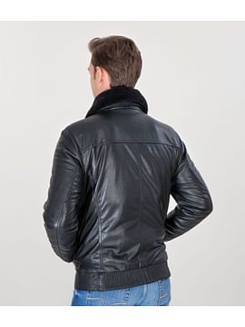 Куртка кожаная Lee Cooper EDWARD LEATHER BLACK Куртка кожаная Lee Cooper EDWARD LEATHER BLACK