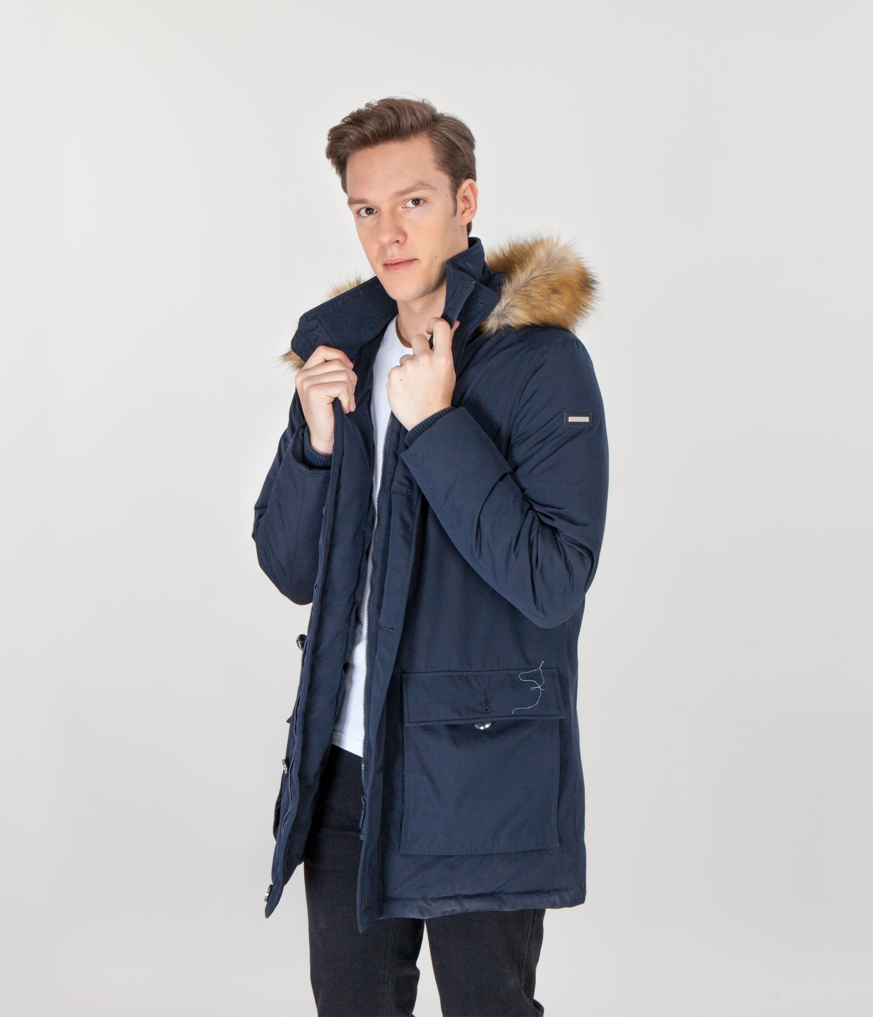 Куртка со съемным капюшоном Lee Cooper ALOIS 1901 NAVY