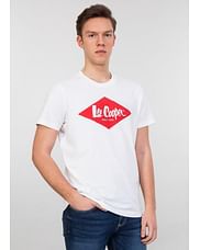 Майка с большим логотипом Lee Cooper LOGO2 1900 WHITE