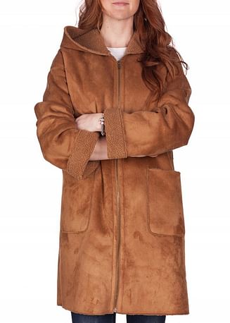 Пальто с капюшоном Lee Cooper IVY 1801 CAMEL